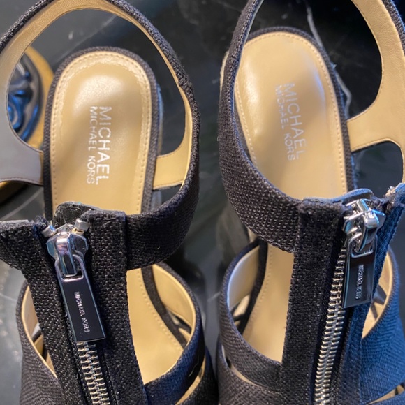 Michael Kors Black Wedges - Picture 4 of 4